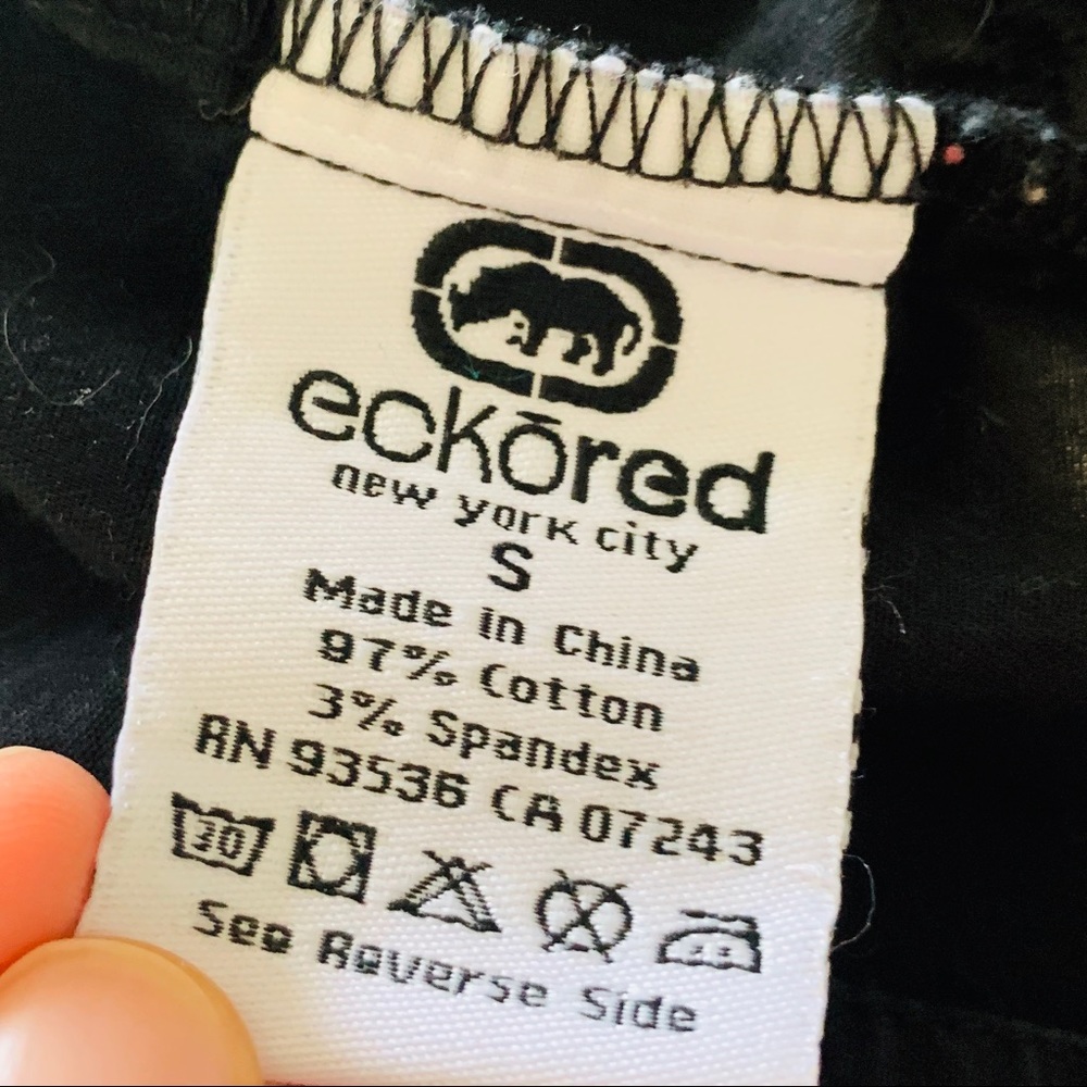 ECKO BLACK RUFFLE TOP - Picture 7 of 7